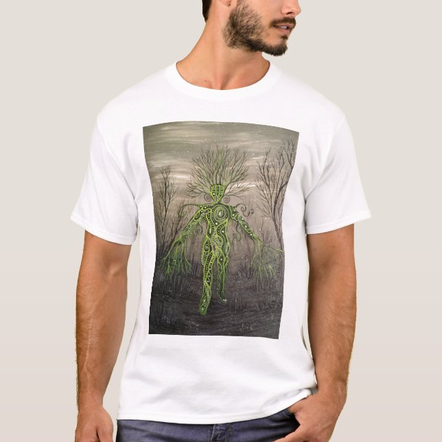 T-shirt Pièce en t d'homme vert (Devant)