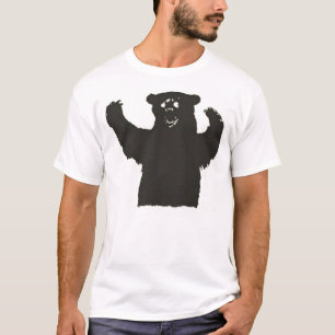 T-shirt Pièce en t d'ours noir
