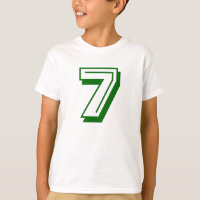 pièce en t du numéro 7