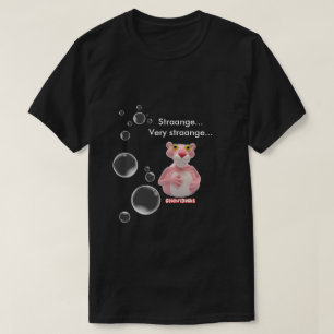 T-shirt Pièce en t en caoutchouc de canard de parodie rose