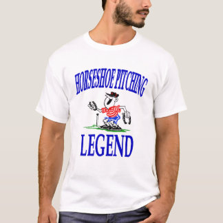 T-shirt Pièce en t en fer à cheval de base de légende de