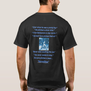 T-shirt Pièce en t en fer à cheval foncée de base de