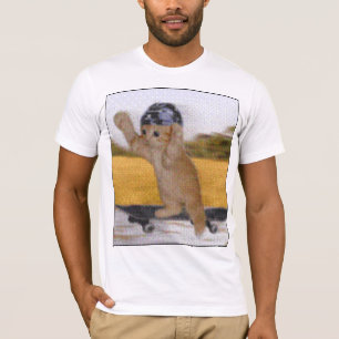 T-shirt Pièce en t faisante de la planche à roulettes