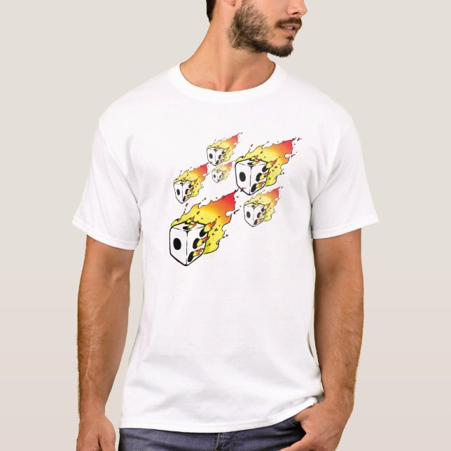 T-shirt Pièce en t flamboyante de matrices (Devant)