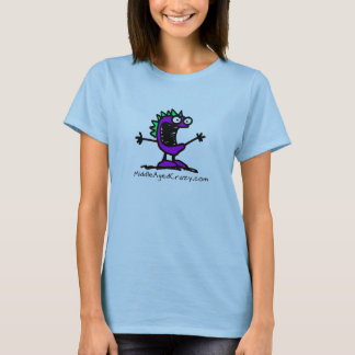 T-shirt Pièce en t folle de dames âgée par milieu