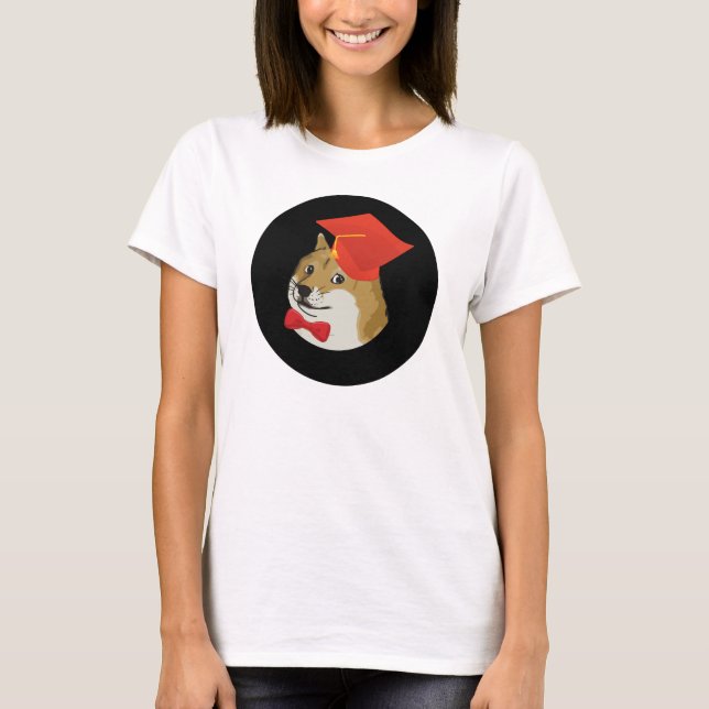 T-shirt Pièce en t futée de Dogecoin de doge (Devant)