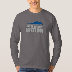 T-shirt Pièce en t gainée des hommes de nation de course