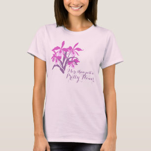 T-shirt Pièce en t graphique moderne de slogan d'orchidé