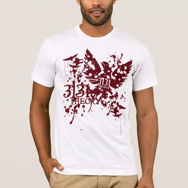 T-shirt Pièce en t graphique souillée par sang (Devant)