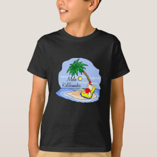T-shirt Pièce en t hawaïenne 5 de Noël de se baigner de