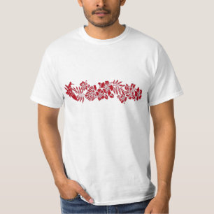 T-shirt Pièce en t hawaïenne de bande de ketmie de Parea
