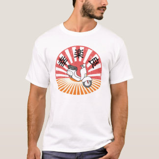 T-shirt Pièce en t heureuse de mélange de vélo d'amusement