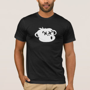 T-shirt Pièce en t ivre de base de singe