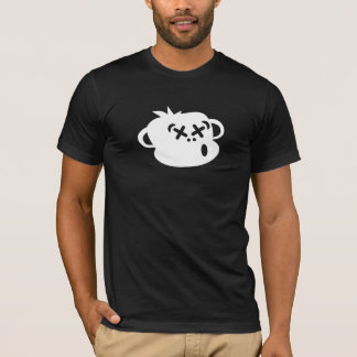 T-shirt Pièce en t ivre de base de singe