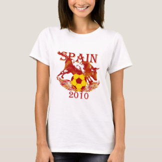 T-shirt Pièce en t jaune de l'Espagne 2010 d'Espagnol de