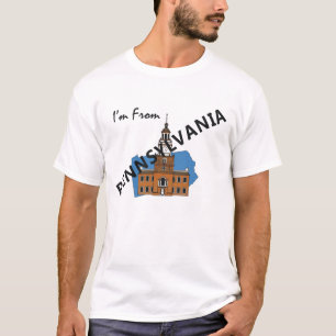 T-shirt PIÈCE EN T je suis la Pennsylvanie