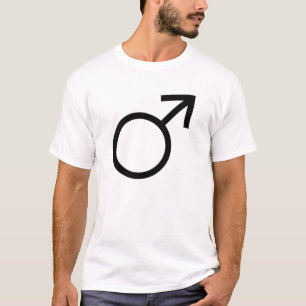 T-shirt Pièce en t masculine de symbole