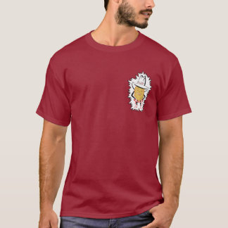 T-shirt Pièce en t mince d'obscurité de Chiply