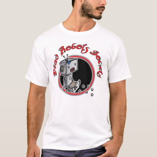 T-shirt Pièce en t morte de cercle de robot