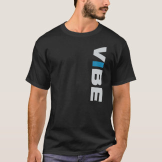 T-shirt Pièce en t (noire) de VIBE - avant+dos