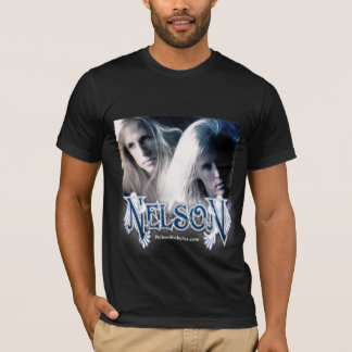 T-shirt Pièce en t noire vintage du NELSON - hommes