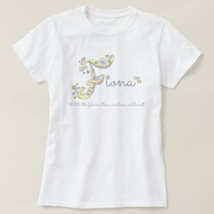 T-shirt Pièce en t nommée de monogramme de signification