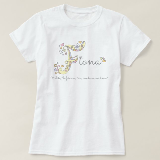 T-shirt Pièce en t nommée de monogramme de signification (Design devant)