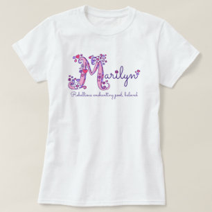 T-shirt Pièce en t nommée de monogramme de signification