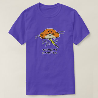 T-shirt Pièce en t orageuse de hamster