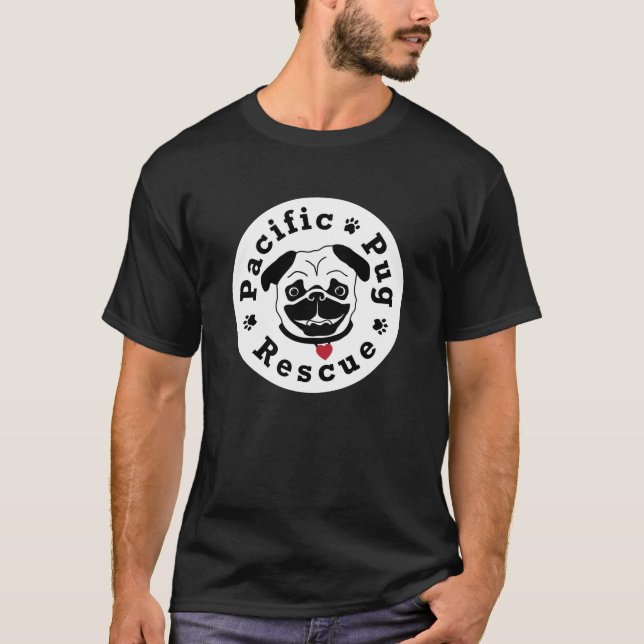 T-shirt Pièce en t Pacifique de délivrance du carlin des (Devant)