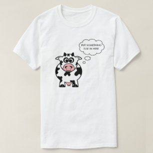 T-shirt Pièce en t personnalisable de vache