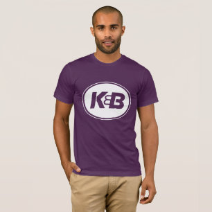 T-shirt Pièce en t pourpre du K&B des hommes