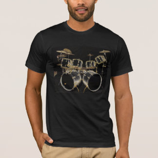 T-shirt Pièce en t qualifiée de batteur avec l'écriture