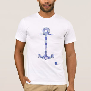 T-shirt Pièce en t rayée bretonne d'Ancre