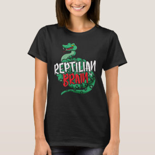 T-shirt Pièce en t reptile de cerveau