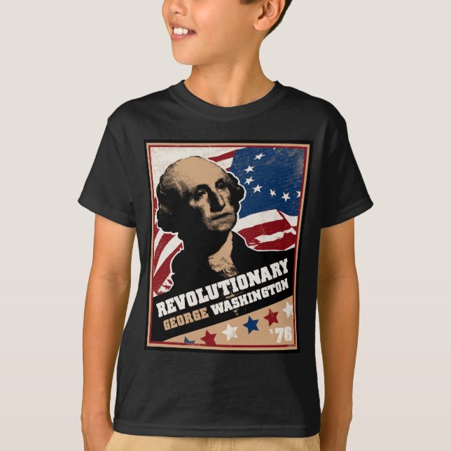 T-shirt Pièce en t révolutionnaire d'enfants de George (Devant)