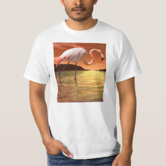 T-shirt Pièce en t rose de Flamant rose de la Floride
