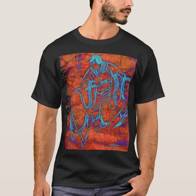 T-shirt Pièce en t samouraï japonaise de beaux-arts (Devant)