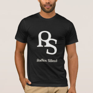 T-shirt Pièce en t silencieuse de logo de radios
