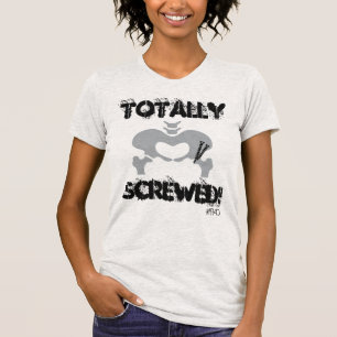 T-shirt Pièce en t totalement vissée de burn-out adapté