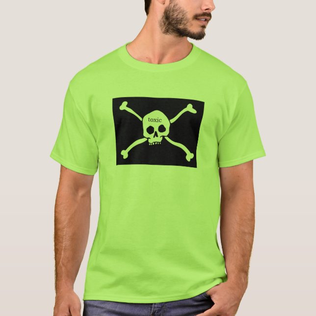 T-shirt pièce en t toxique pour les hommes par dal (6xl) (Devant)