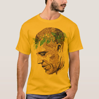 T-shirt Pièce en t typographique de portrait de Barack