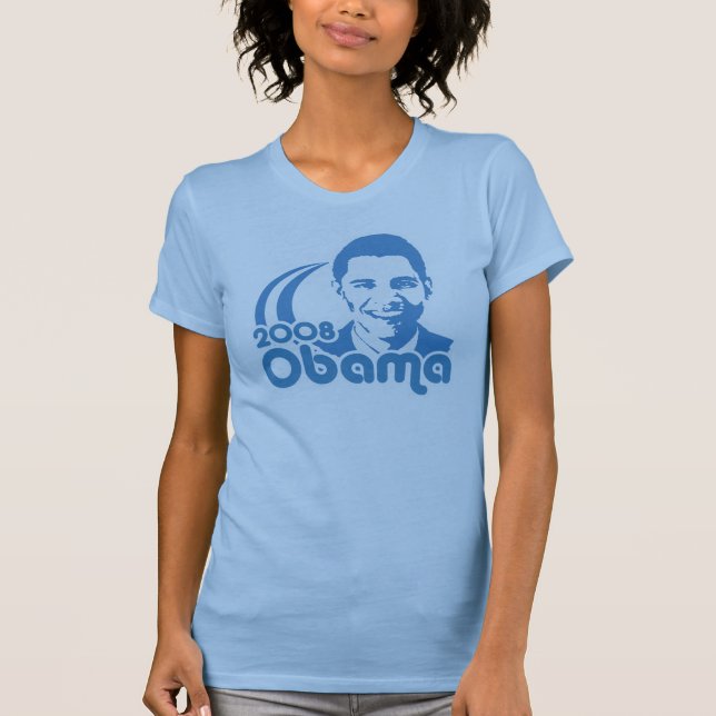 T-shirt Pièce en t vintage d'Obama 2008 (Devant)