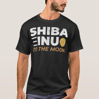 T-shirt Pièce Shiba Inu Crypto Shiba Inu Shib Vers la Lune