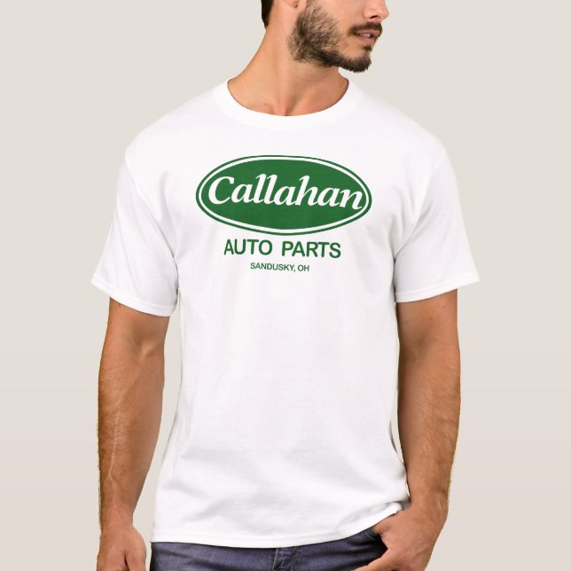 T-shirt Pièces d'auto de Callahan (Devant)