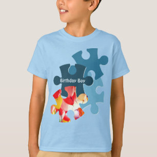 T-shirt Pièces de puzzle amusantes pour garçon d'anniversa