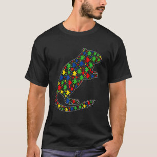 T-shirt Pièces de puzzle de gerbilles Sensibilisation à l'