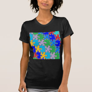 T-shirt pièces de puzzle de l'autisme 41