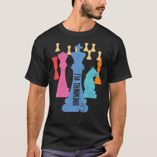 T-shirt Pièces d'échecs s Je pense que c'est le Grand Maît
