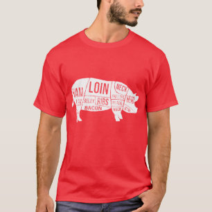 T-shirt Pièces et coupes affligées de porc